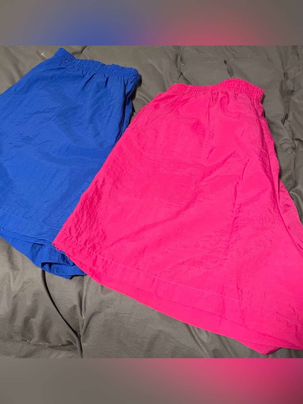 Catalina women’s Elastic Waist Shorts - Blue and Pink, 18w/20w. Like new, Nylon - Picture 2 of 6